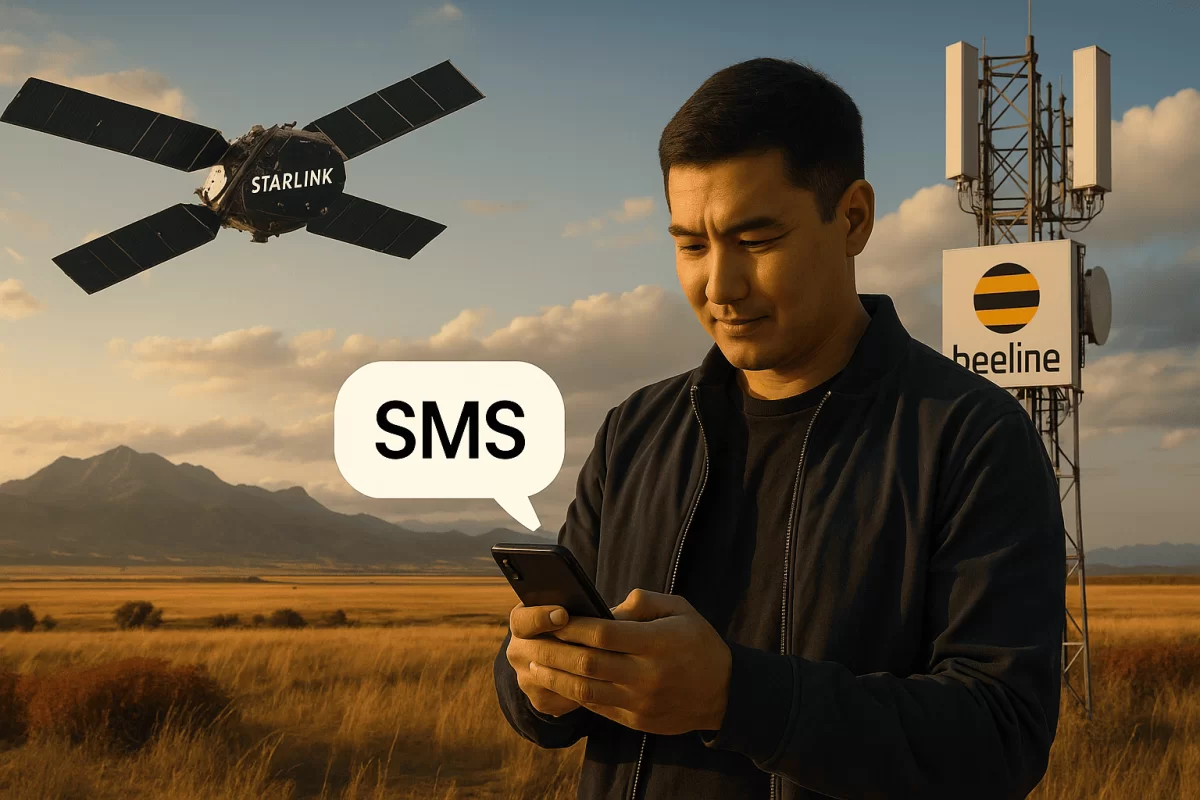 Казахстанцы смогут отправлять SMS даже без сети: Beeline и Starlink подписали соглашение