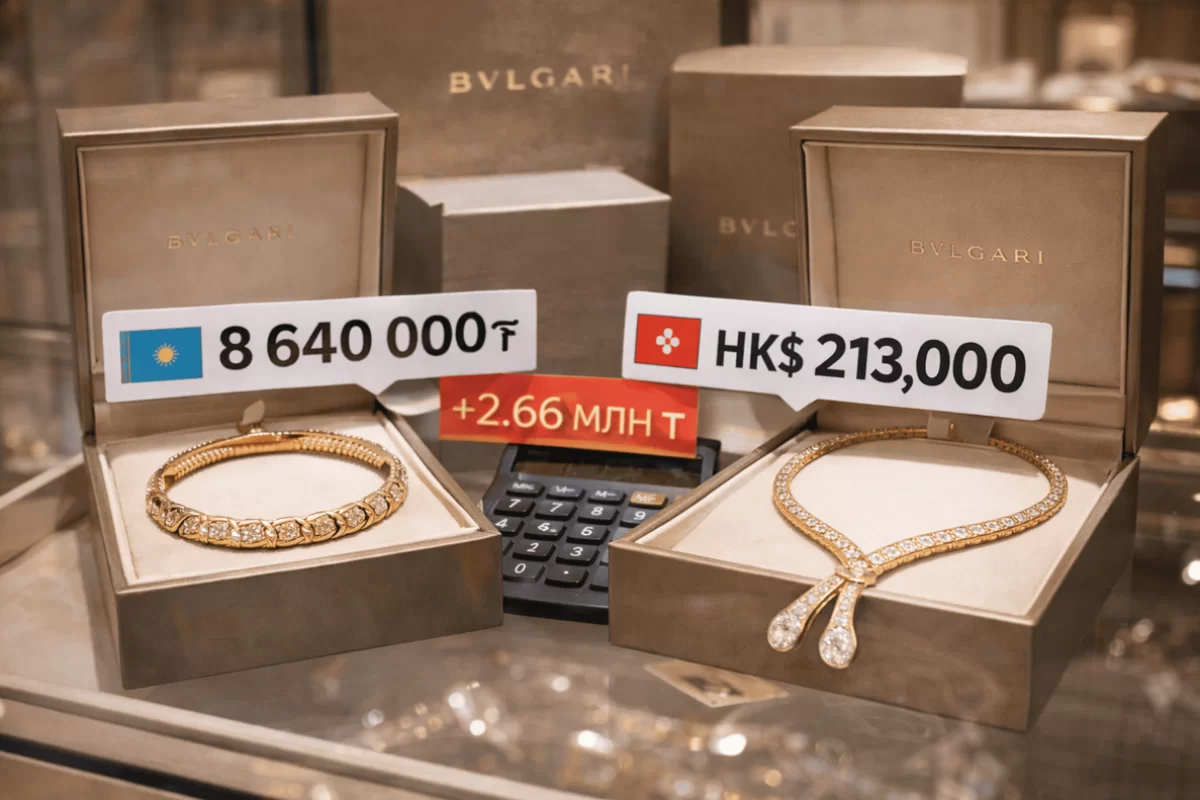«Откуда такая наценка?»: казахстанец сравнил стоимость украшений Bulgari в Алматы и Гонконге