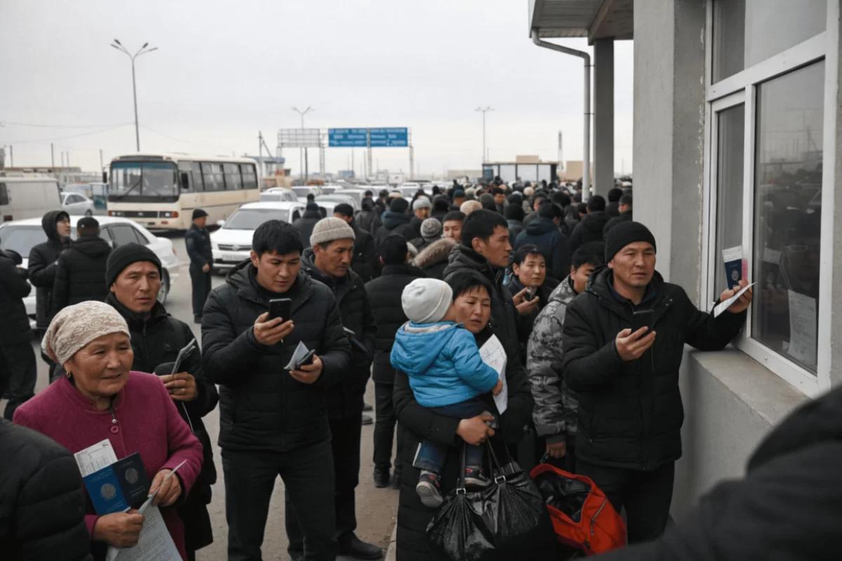 Казахстанцы застряли на границе Кыргызстана: что произошло