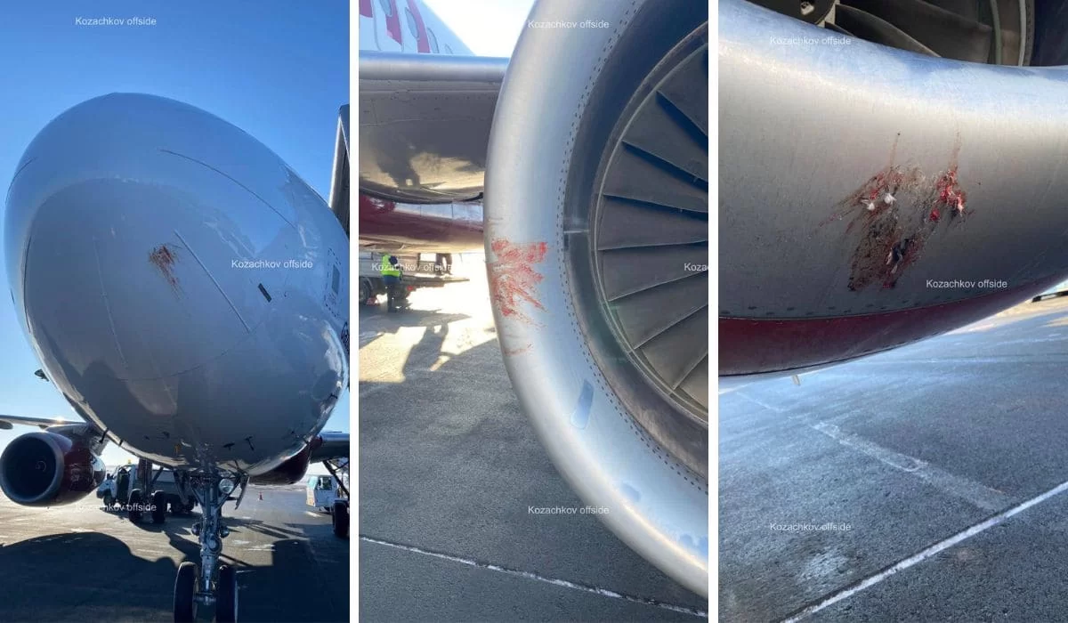 Самолёт FlyArystan на рейсе Алматы – Уральск столкнулся с птицами