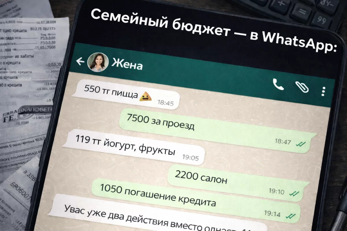 Казахстанцы спорят, можно ли вести семейный бюджет через WhatsApp: ла