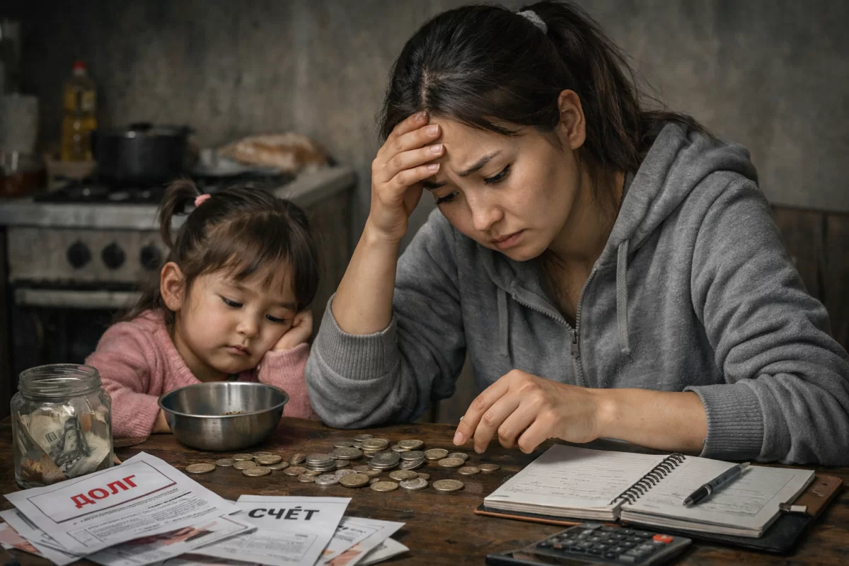 Казахстанка показала бюджет матери-одиночки, в котором расходы превышают доходы