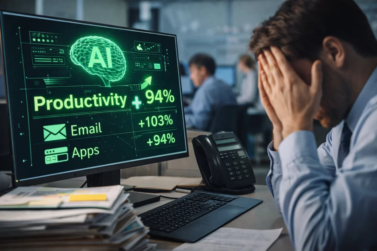 ИИ увеличивает нагрузку сотрудников вместо сокращения работы