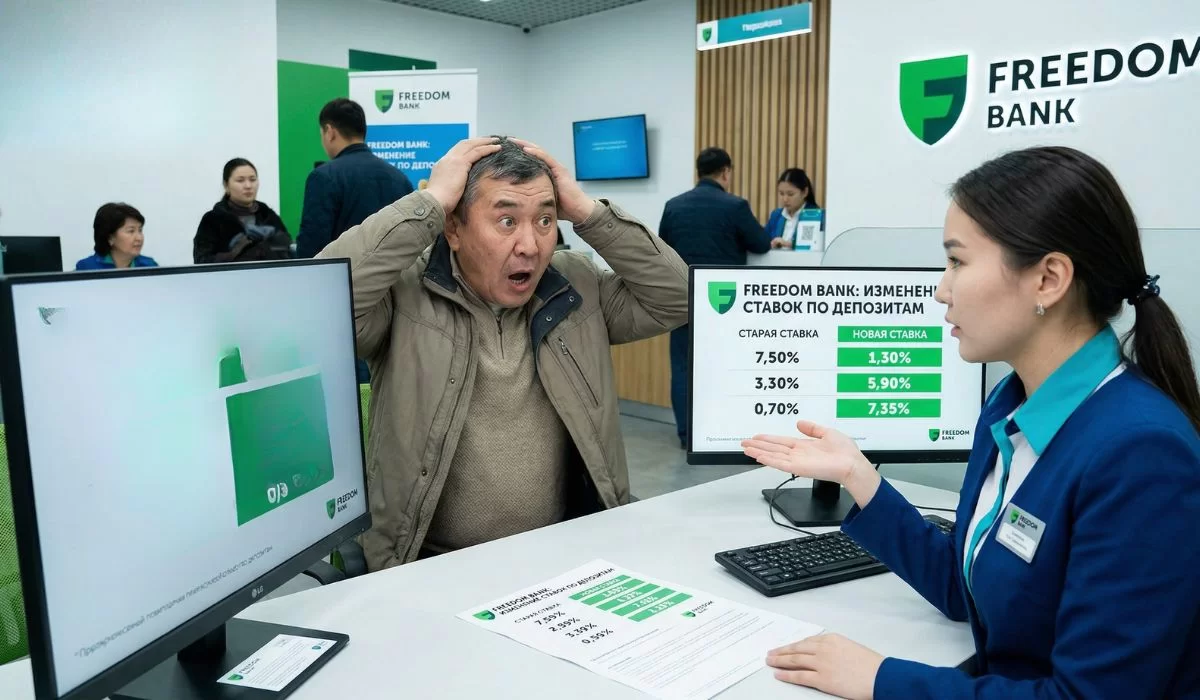 Freedom Bank снижает ставки по депозитам до 19,7% - но не все