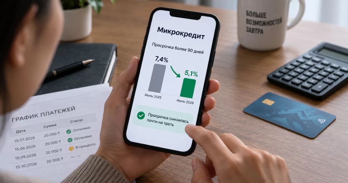 Казахстанцы стали реже допускать просрочку по микрокредитам