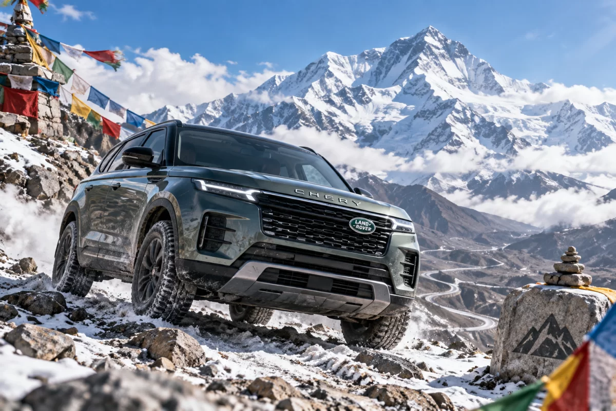 Гибрид Chery и Land Rover установил мировой рекорд в горах Тибета