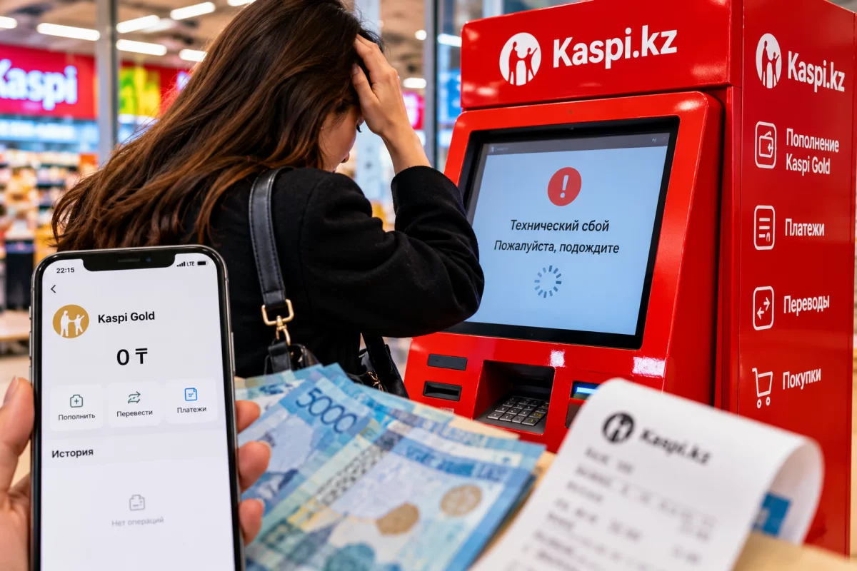Клиенты Kaspi жалуются на проблемы с зачислением денег