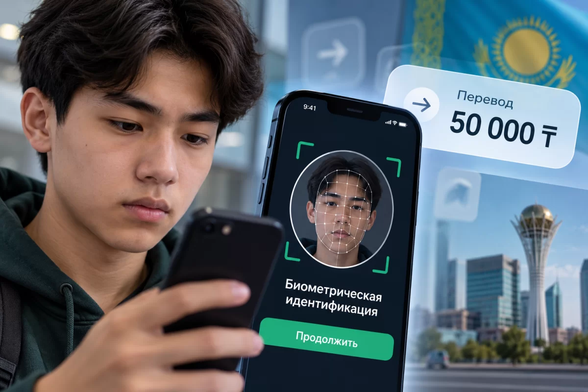 В Казахстане хотят ввести биометрию для переводов свыше 50 тысяч тенге