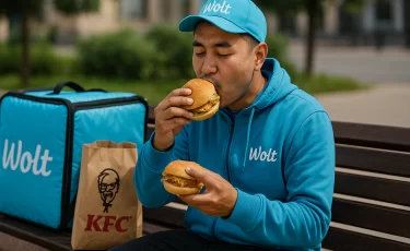 Курьер Wolt исчез с заказом из KFC казахстанки