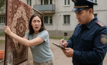 Казахстанцам грозят большие штрафы за мытьё ковров