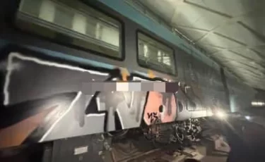 В Астане разрисовали вагоны LRT