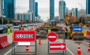 Оживленный перекресток Астаны временно перекроют
