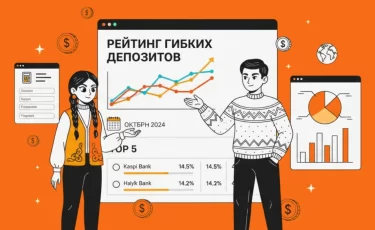 Лучшие гибкие депозиты октября 2025 в Казахстане: рейтинг Finratings.kz
