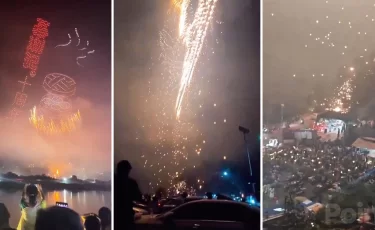 Дрон-шоу в Китае обернулось пожарами и падением аппаратов
