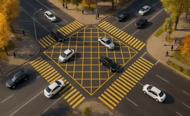 Штрафы грозят алматинцам за выезд на «вафлю»