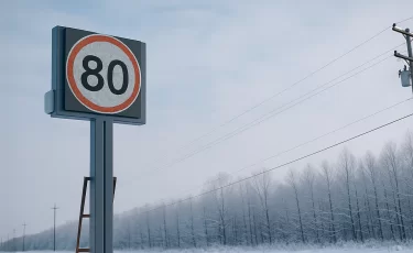 На зимних трассах Казахстана начали штрафовать за езду свыше 80 км/ч