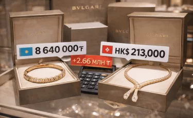 «Откуда такая наценка?»: казахстанец сравнил стоимость украшений Bulgari в Алматы и Гонконге