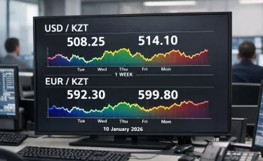 Курсы валют в банках Казахстана на 10 января: где выгоднее доллар, евро и рубль
