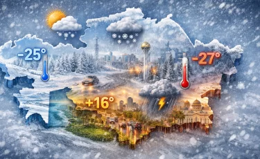 Прогноз погоды на 5 февраля: Казахстан накроют осадки и морозы