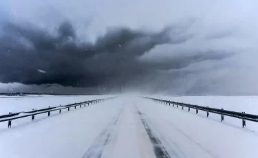 Из-за непогоды закрыли участок республиканской трассы KAZ07