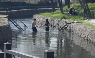 В одном из городов Казахстана уже "открыли купальный сезон"