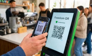 Freedom Bank вводит комиссию за QR-платежи с 1 апреля