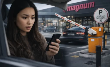 С алматинки списали 55 800 тенге за 15 минут парковки у Magnum