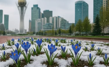 Прогноз погоды в Казахстане на 18 апреля: ветер, дожди и заморозки
