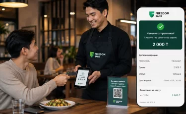 Freedom Bank зашел в ресторанный бизнес, но через официантов