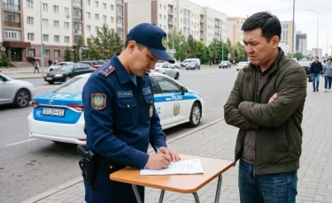 Казахстанцев предупредили о штрафах за парковку, скорость и мусор