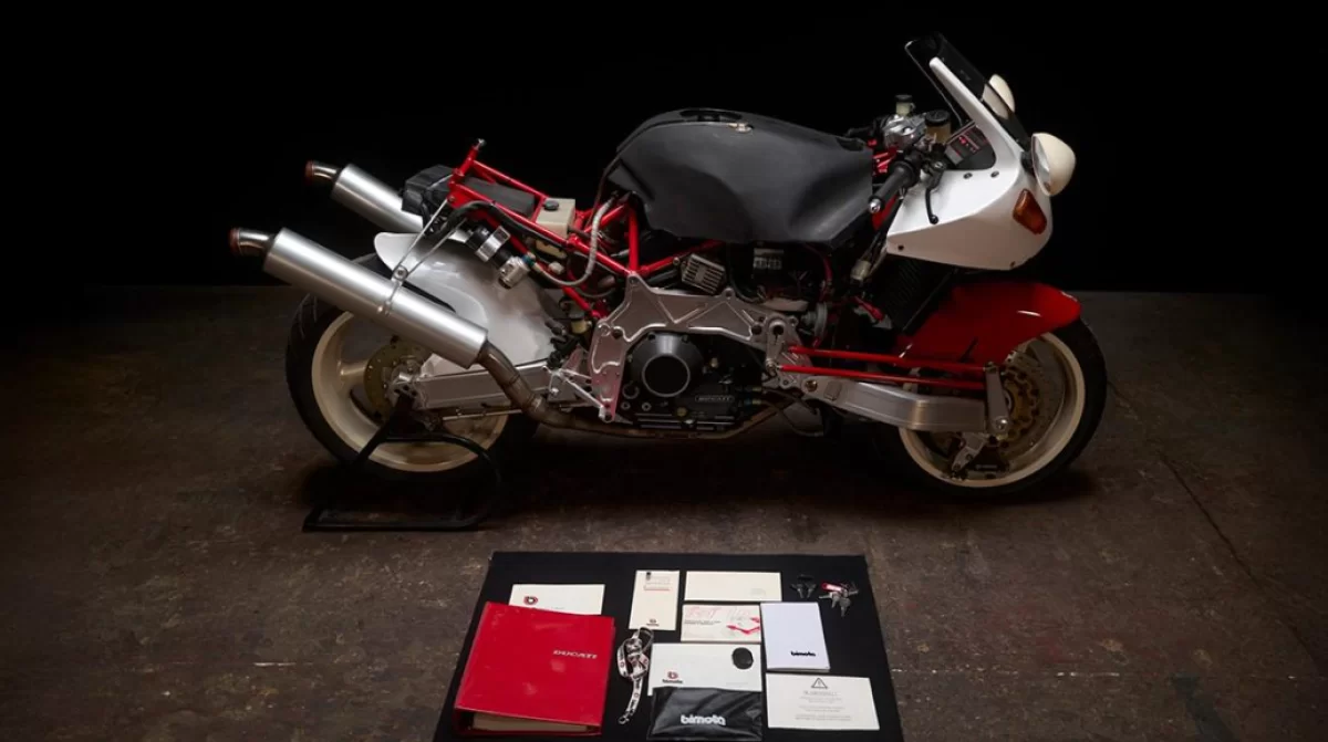 Уникальный ретро-мотоцикл Bimota Tesi 1D выставлен на торги