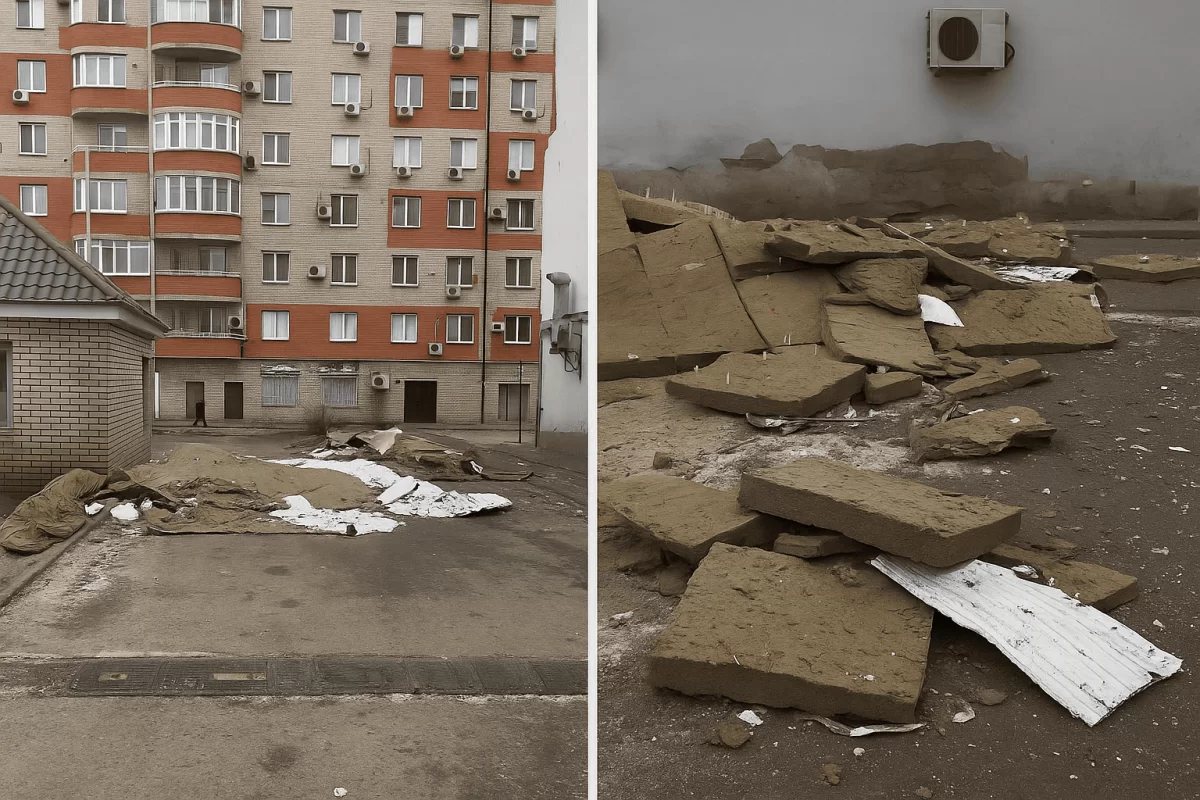 «Проснулись среди обломков»: ураган нанес серьезный ущерб Атырауской области