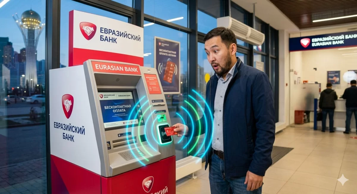 Евразийский банк запустил банкоматы с NFC: как это работает