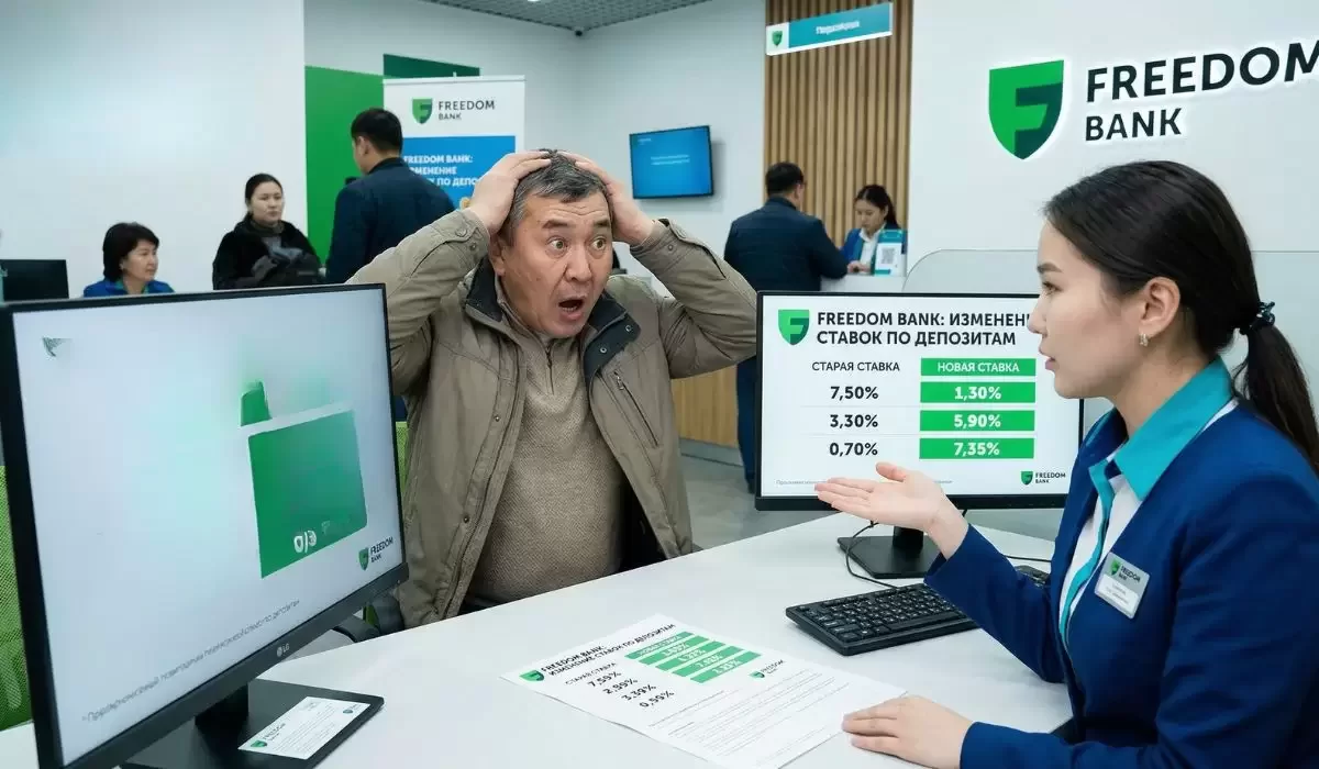 Деньги просто исчезли: клиент Freedom Bank заявил о пропаже 15 тысяч тенге