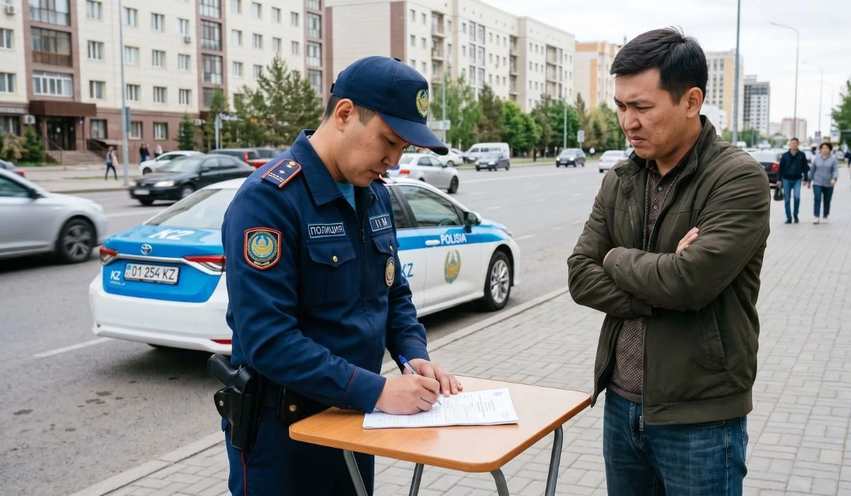 Казахстанцев предупредили о штрафах за парковку, скорость и мусор