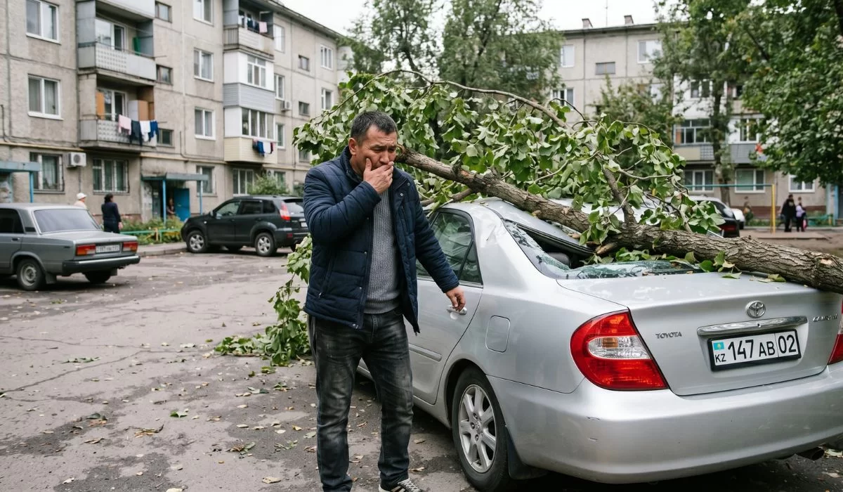 Что делать, если дерево упало на автомобиль: страховка, акимат и суд