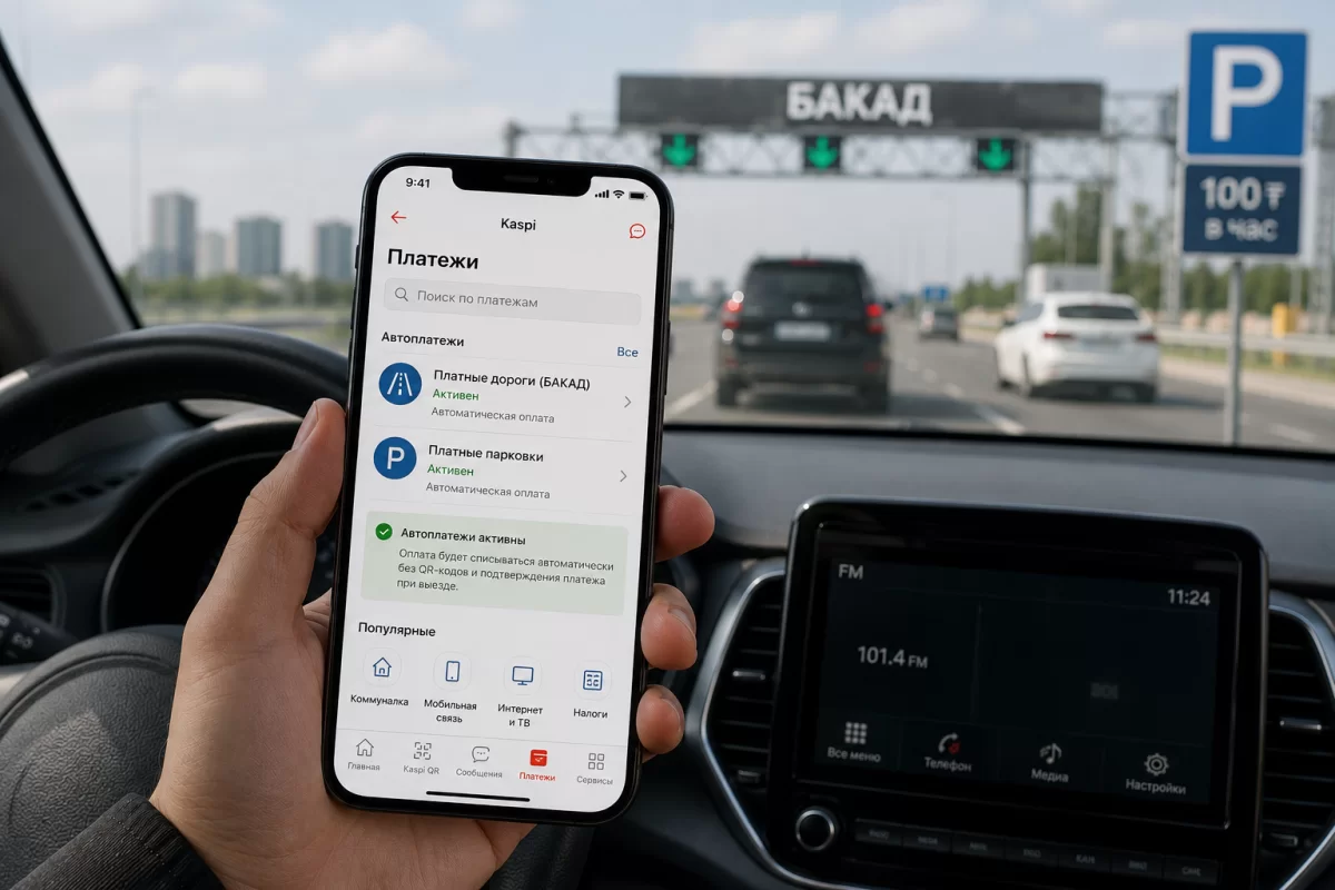 Водители нашли скрытую функцию Kaspi, которая экономит время на парковках