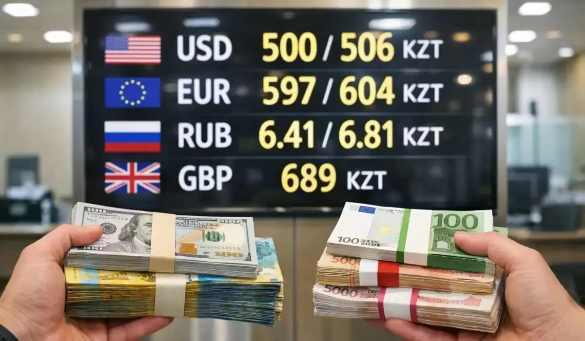 Где в Казахстане выгоднее менять валюту 22 июня