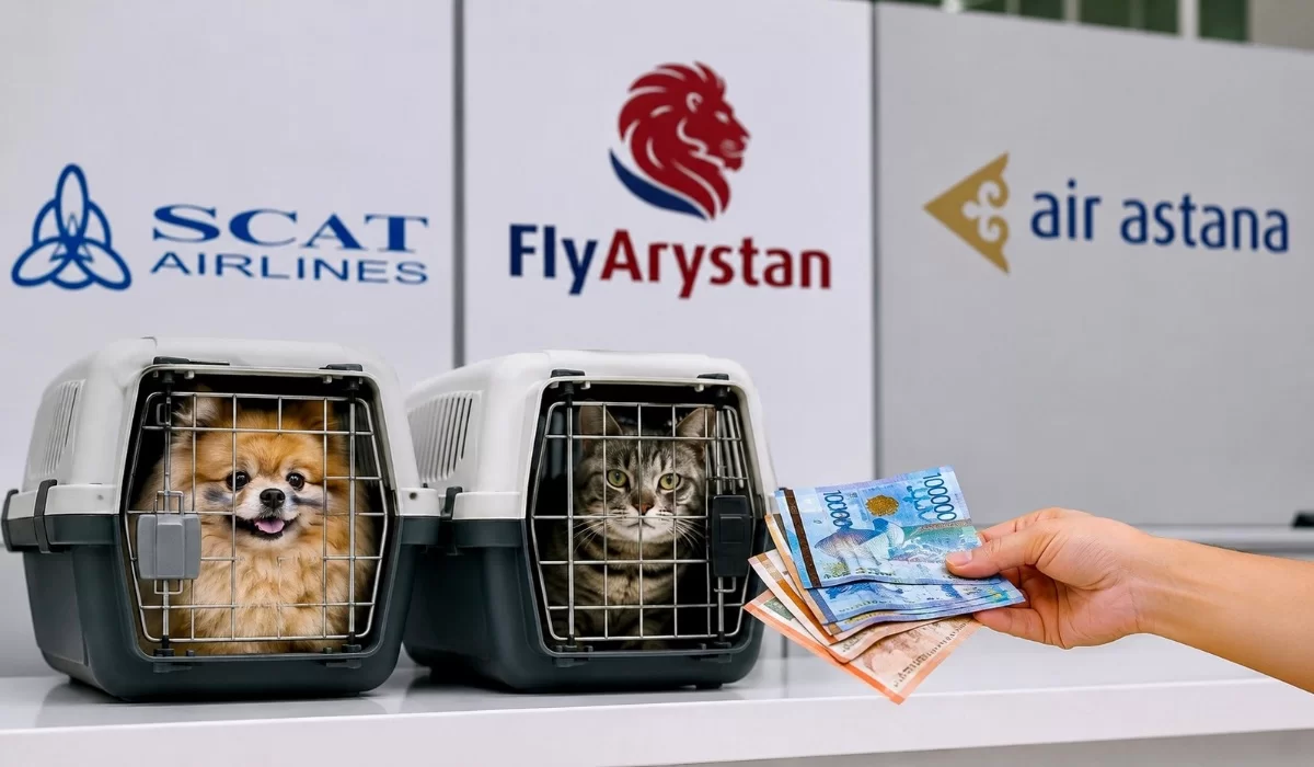 Air Astana, SCAT или FlyArystan: где дешевле перевозить домашних животных