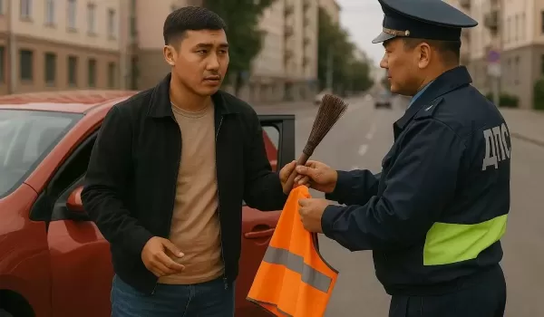 Вместо штрафа: в Kaзахстане нарушителей ПДД отправят убирать улицы