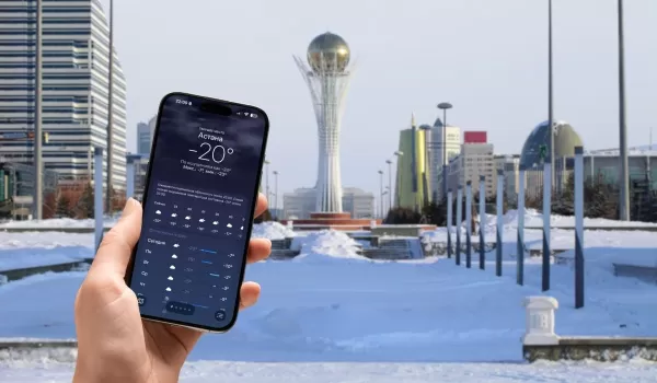 Шторм по всему Казахстану: ветер до 28 м/с и гололед 22 декабря