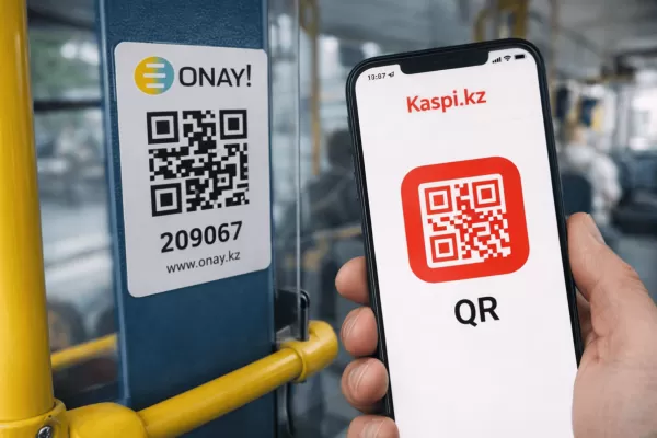 Теперь по Kaspi QR: в автобусах Алматы ввели новый способ оплаты проезда