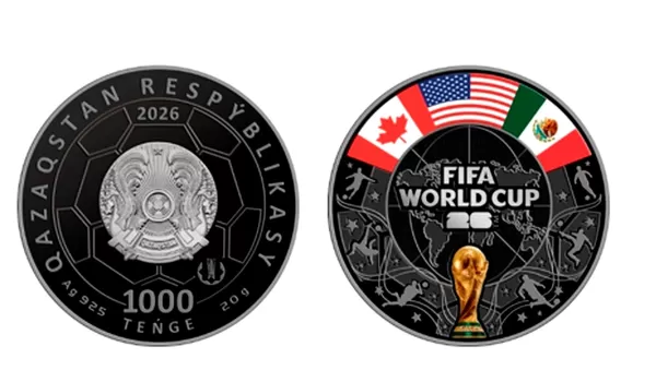 Нацбанк РК показал коллекционные монеты FIFA WORLD CUP 2026