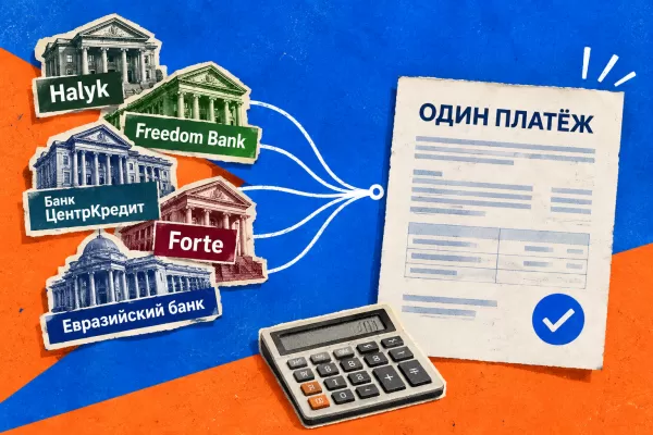 Где объединить кредиты в Казахстане и не увеличить переплату