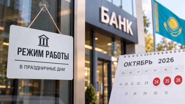 Как будут работать банки в Казахстане на День Республики с 24 по 26 октября