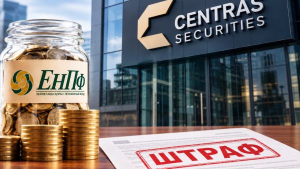 Компании доверили пенсионные деньги казахстанцев: за что оштрафовали «Сентрас Секьюритиз»?