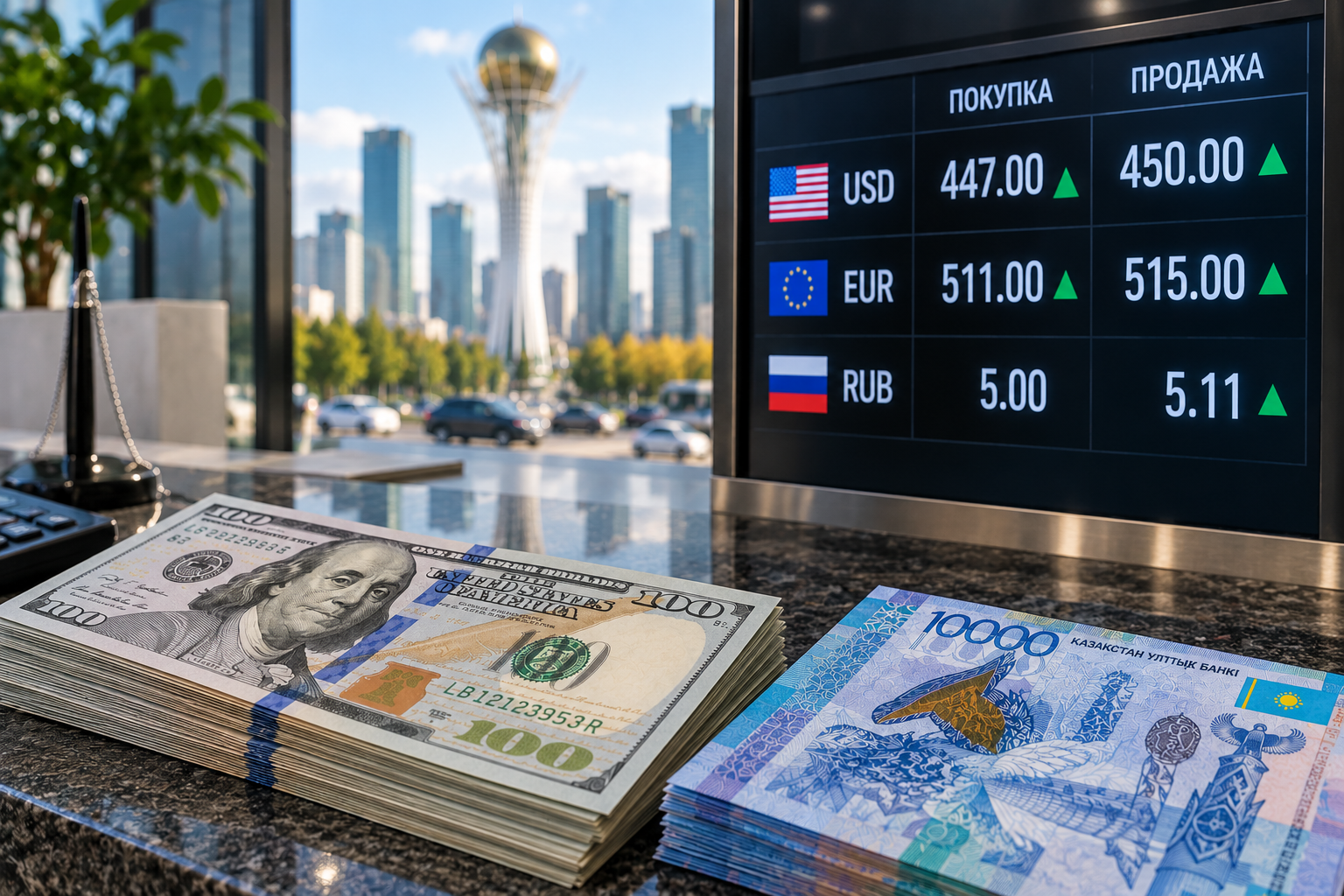 Доллар подорожал в Казахстане