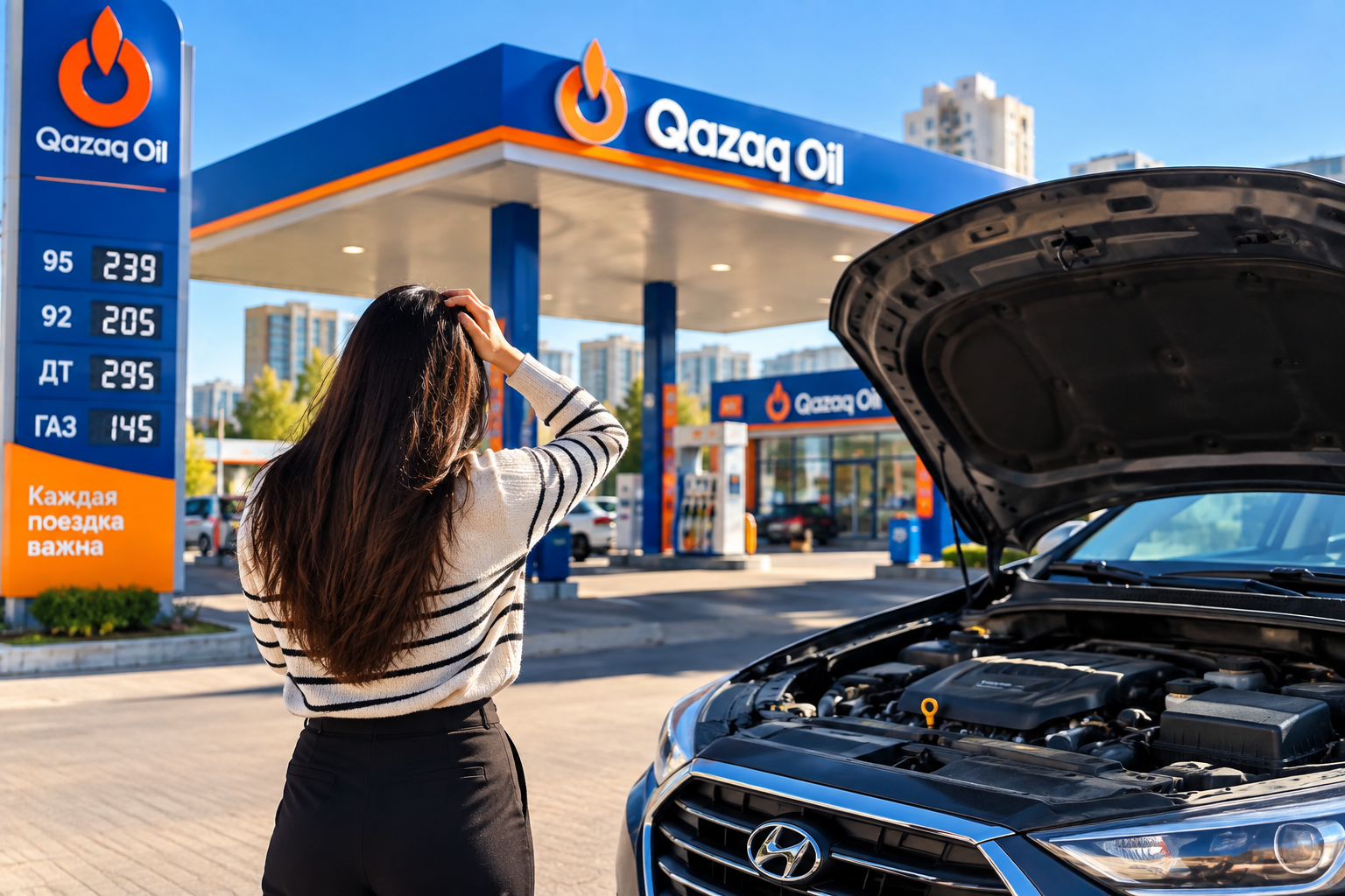 Заправка машины на Qazaq Oil обернулась ремонтом на 174 тысячи тенге